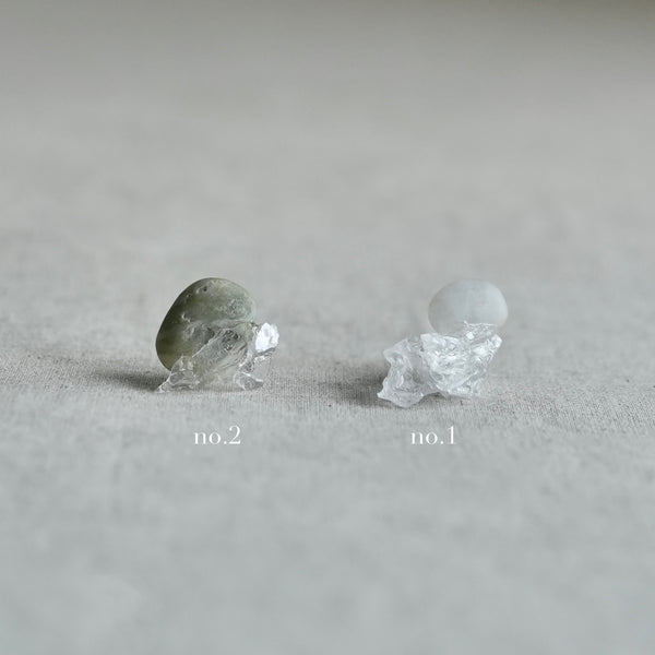【NEW】卵石✕雲母耳環 | Pebble ✕ Mica Earring